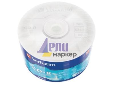 Медия Verbatim CD-R 700MB 52X EXTRA PROTECTION WRAP (50 PACK)