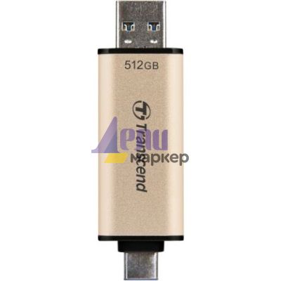 Памет Transcend 512GB, USB3.2, Pen Drive, TLC, High Speed, Type-C