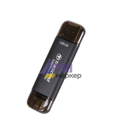Твърд диск Transcend 128GB, External SSD, ESD310C, USB 10Gbps, Type C/A , Black