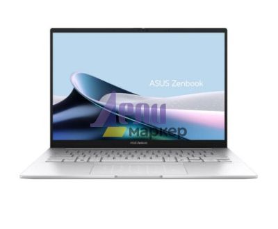 Лаптоп Asus Zenbook UX3405CA-PZ067X,Intel Ultra 9  285H 2.9 GHz (24MB Cache, up to 5.4 GHz, 16 cores, 16 Threads), 14.0 OLED WQXGA+(WQ+) 2880X1800 16:10 Bend+400nits, Touch , LPDDR5X 32GB ( 32GB LPDDR5X on board ),1TB  SSD G4, Windows 11 PRO, Foggy Silver