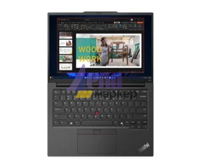 Лаптоп Lenovo ThinkPad E14 G6 Intel Core Ultra 5 125U (up to 4.3GHz, 12MB), 16GB DDR5 5600, 512GB SSD, 14" WUXGA (1920x1200) IPS AG, Intel Graphics, FHD&IR Cam, Backlit KB, Black, WLAN, BT, 3 cell, FPR, DOS, 3Y Onsite