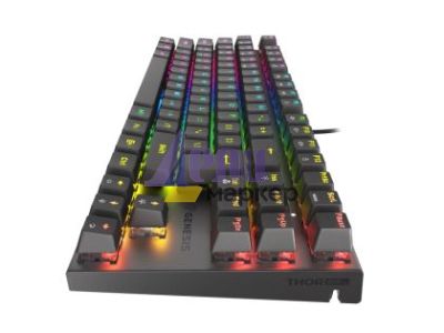 Клавиатура Genesis Mechanical Gaming Keyboard Thor 303 TKL RGB Backlight Red Switch US Layout Black