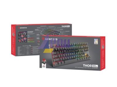 Клавиатура Genesis Mechanical Gaming Keyboard Thor 303 TKL RGB Backlight Red Switch US Layout Black