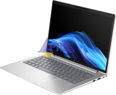 Лаптоп HP EliteBook 6 G1i AI 14" Pike Silver, Ultra 7-255U(up to 5.2GH/12MB/12C), 14"  WUXGA AG 300nits, 16GB 5600Mhz 1DIMM, 512MB PCIe SSD, WiFi 7 + BT 5.4, FPR, Smart Card Reader, Backlit Kbd, 3C Batt, Win 11 Pro, 3Y Offsite