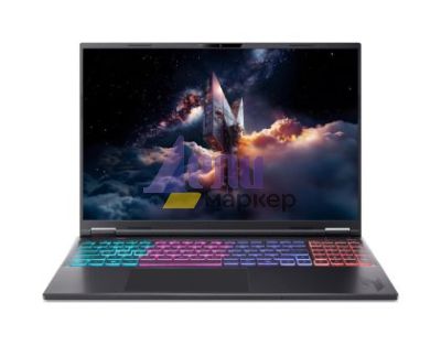 Лаптоп Acer Nitro 16S AI, AN16S-61-R352, AMD Ryzen AI 9 365 (10C/20T, up to 5.0GHz, 34MB), 16"WUXGA (2560x1600)IPS 180Hz,  1*16GB (1 slot free), 1024GB PCIe NVMe SSD, GeForce RTX 5070 8GB DDR7 848 AI TOPS, WiFi 6E, Micro SD, BT 5.3, No Os, Black