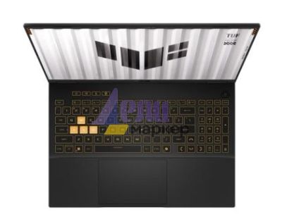 Лаптоп Asus TUF F16 FX608JH-RV010, Intel i5-13450HX 2.4 GHz 20M Cache, up to 4.6 GHz, 10 core 16" WUXGA (1920X1200), 16:10 Bend+300nits 16:9,144 Hz, 16GB DDR5 5200 so-dim, 512GB PCIe 4.0,RTX 5050 8GB GDDR6, Wi-Fi 6e,Backlit Chiclet Kbd 1-Zone RGB, no OS,