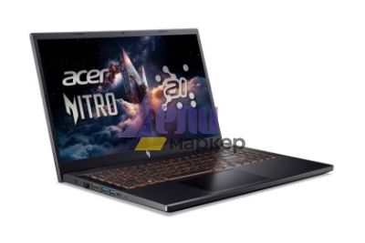 Лаптоп Acer Nitro V15, ANV15-42-R91J, AMD Ryzen 7 7735HS( up to 4.70GHz, 16MB), 15.6" FHD(1920x1080)IPS 165Hz , 1*16GB DDR5(1 slot free), 1024GB PCIe NVMe SSD, GeForce RTX 3050 6GB GDDR6, Wi-Fi 6E,BT5.3, HD Cam, KB Backlight, Win 11 home, Obsidian black