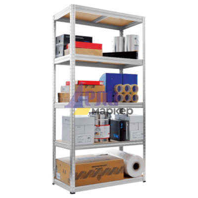 Метален стелаж STAR 180х90х35 см, до 350 кг на рафт - бял