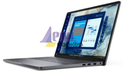 Лаптоп Dell Pro 16 PC16250, Intel 5 120U (10 cores, up to 5.0 GHz), 16" FHD+(1920x1200) 300nits AG, 16 GB: 1x16 GB, DDR5, 5600 MT/s, 512 GB SSD, Intel Graphics, FHD HDR IR Cam and Mic, Wi-Fi 6E, FPR, Backlit Kb, Win11 Pro, Magnetite, 3Y PS