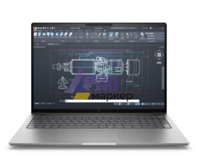 Лаптоп HP ZBook 8 G1i AI 16" Pike Silver, Ultra 7 265H(up to 5.3Ghz/24MB/16C), 16" WQUXGA AG 500nits 120Hz, 64GB 5600Mhz 2DIMM, 2TB PCIe SSD, WiFi 7+BT 5.4, FPR, Smart Card Reader, NVIDIA RTX 500 Ada 4GB, Backlit Kbd, 8C Batt, Win 11 Pro, 3Y Offsite