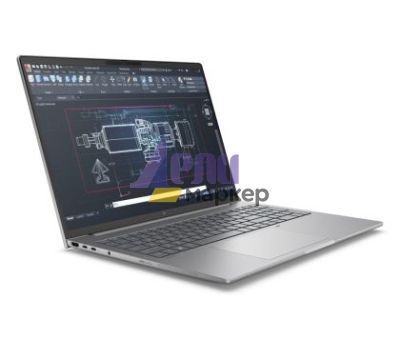 Лаптоп HP ZBook 8 G1i AI 16" Pike Silver, Ultra 7 265H(up to 5.3Ghz/24MB/16C), 16" WQUXGA AG 500nits 120Hz, 64GB 5600Mhz 2DIMM, 2TB PCIe SSD, WiFi 7+BT 5.4, FPR, Smart Card Reader, NVIDIA RTX 500 Ada 4GB, Backlit Kbd, 8C Batt, Win 11 Pro, 3Y Offsite