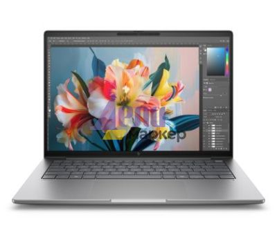 Лаптоп HP ZBook 8 G1i AI 14" Pike Silver, Ultra 7 255H(up to 5.1Ghz/24MB/16C), 14" 2.5K AG 400nits 120Hz, 32GB 6400Mhz 2DIMM, 1TB PCIe SSD, WiFi 7+BT 5.4, FPR, Smart Card Reader, NVIDIA RTX 500 Ada 4GB, Backlit Kbd, 8C Batt, Win 11 Pro, 3Y Offsite