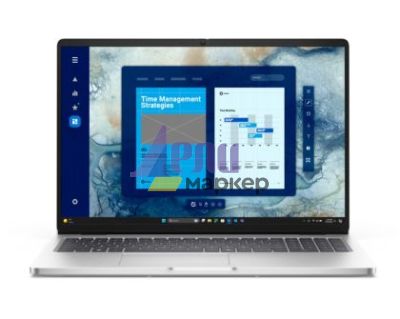 Лаптоп Dell Pro 16 PC16250, Intel Ultra 7 255U (12 TOPS NPU, 12 cores, up to 5.2 GHz), 16" FHD+(1920x1200) 300nits AG, 16 GB: 1x16 GB, DDR5, 5600 MT/s, 512 GB SSD, Intel Graphics, FHD HDR IR Cam and Mic, Wi-Fi 6E, FPR, Backlit Kb, Win11 Pro, Platinum silv