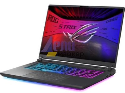 Лаптоп Asus Strix G16 G615JMR-RV063,Intel i7, 14650HX 2.2 GHz (30MB Cache, up to 5.2 GHz, 16 cores,), 16.0  WUXGA 1920X1200 16:10 300nits AG, 165Hz,DDR5 32GB ( 2x16GB DDR5-5200) ,1TB , RTX5060  8GB,Wi-Fi 7 ,Backlit Kbd,Eclipse Gray