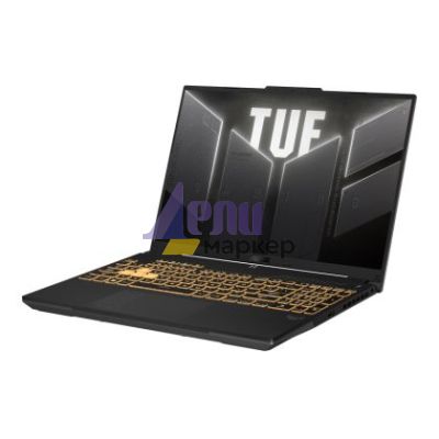 Лаптоп Asus TUF F16  FA607NUG-RL117,AMD Ryzen 7 ( R7 6C H) 16.0  WUXGA(1920X1200) 16:10 Bend+300nits AG,144 Hz,16GB DDR5 4800 Mhz(2*8),512 GB M.2 SSD,RTX 4050 6GB GDDR6,Wi-Fi 6(802.11ax),Backlit Chiclet Keyboard 1-Zone RGB, no OS, Mecha Gray