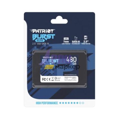 Твърд диск Patriot Burst Elite 480GB SATA3 2.5
