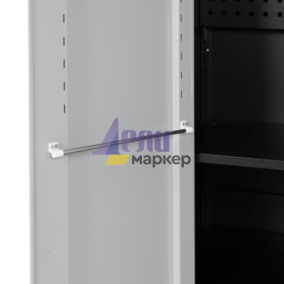 Метален шкаф за инструменти Carmen CR-1226 L SAND - черен-сребърен