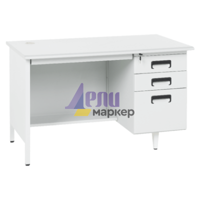 Метално бюро Carmen CR-1317 L - сиво