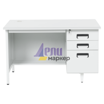 Метално бюро Carmen CR-1317 L - сиво