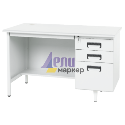 Метално бюро Carmen CR-1317 L - сиво