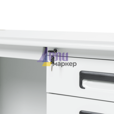 Метално бюро Carmen CR-1317 L - сиво