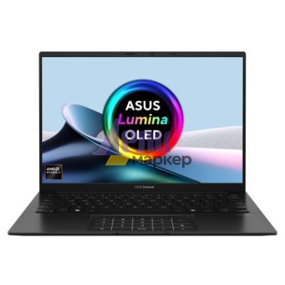 Лаптоп Asus Zenbook UM3406KA-QD024, Ryzen AI 7 350 2.0GHz (24MB Cache, up to 5.0GHz, 8 cores, 16 Threads  up to 50TOPS, 14 " OLED , (1920 x 1200) , 16GB LPDDR5X (on bnd),1TB  SSD, No OS, Jade Black
