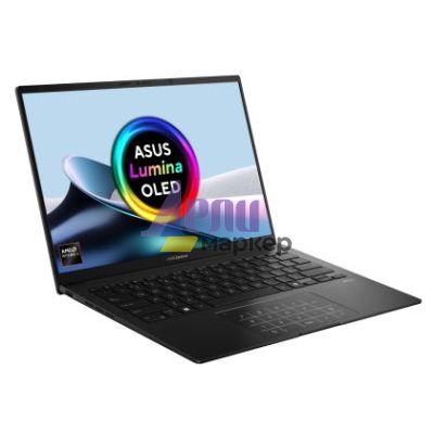 Лаптоп Asus Zenbook UM3406KA-QD024, Ryzen AI 7 350 2.0GHz (24MB Cache, up to 5.0GHz, 8 cores, 16 Threads  up to 50TOPS, 14 " OLED , (1920 x 1200) , 16GB LPDDR5X (on bnd),1TB  SSD, No OS, Jade Black