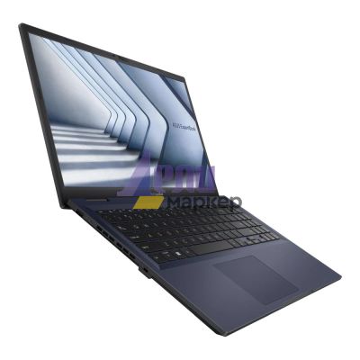 Лаптоп Asus ExpertBook B1 B1502CBA-UI53C0X, Intel Core i5-1235U (3.30 GHz up to 4.40 GHz, 12MB), 15.6" FHD IPS(1920x1080), Intel Iris Xe Graphics, 16GB DDR4 on BD. (1 slot free), 512GB M.2 NVMe,VGA,HDMI,1xThunderbolt,RJ45, Windows 11 Pro, Black