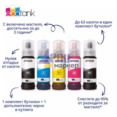 Мастилоструйно многофункционално устройство Epson EcoTank L5396