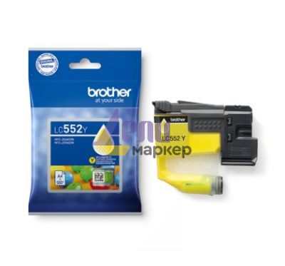 Консуматив Brother LC-552 Yellow Ink Cartridge