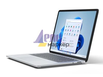 Лаптоп Microsoft Surface Laptop Studio, Quad-core 11th Gen Intel Core H35 i5-11300H, 14.4" (2400 x 1600) PixelSense Flow Display, Intel Iris X Graphics, 16GB RAM, 256GB SSD, Windows 11 Home, Platinum