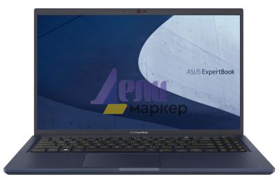 Лаптоп Asus ExpertBook B1 B1500CBA-BG51C1X,Intel Core i5-1235U (3.30 GHz up to 4.40 GHz, 12MB), 15.6" FHD IPS(1920x1080), Intel Iris Xe Graphics, 8GB DDR4 on BD. (1 slot free), 512GB M.2 NVMe,VGA,HDMI,1xThunderbolt,RJ45, Windows 11 Pro, Star Black