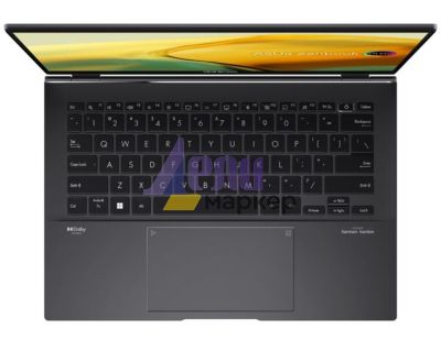 Лаптоп Asus Zenbook UM3402YAR-OLED-KM521W,AMD Ryzen 5 7530U (6-core/12-thread, 16MB cache, up to 4.3 GHz), 14." OLED ,2.8K (2880 x 1800) OLED 16:10 aspect ratio, DDR4 16GB(ON BD.),500 GB PCIEG3 SSD, TPM, Num Pad, Windows 11,Jade Black
