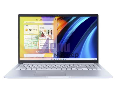 Лаптоп Asus VivoBook 15 X1502ZA-BQ522W, Intel Core i5-1235U 1.3 GHz,(8M Cache, up to 4.4 GHz), 15.6" IPS-level Panel ,FHD, (1920x1080), DDR4 16GB(8ON BD.), SSD 512G PCIE G3X2, Windows 11, Icelight Silver