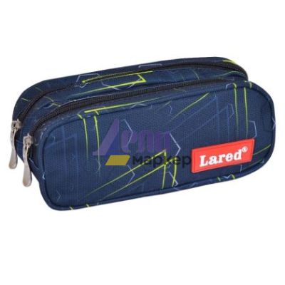 Несесер Lared Denim Urban Без пълнеж, двоен с два ципа 20.5x7x9 cm