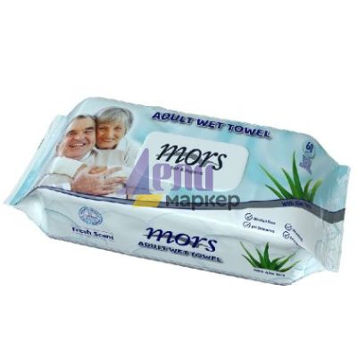 Мокри кърпи Mors Adult, 60 бр. в плик