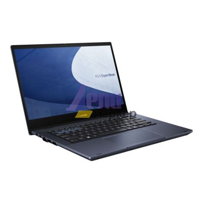 Лаптоп Asus ExpertBook B5 Flip B5402FEA-KA0189, Intel Core i5-1155G7 2.5 GHz (8M Cache, up to 4.5 GHz, 4 cores), 14"FHD (1920 x 1080)Touch 16:10, 16GB DDR4, PCIe 3.0x4  512GB SSD, Intel UHD Graphics, HDMI, 2xThunderbolt, RJ45, No OS, Illim.Kbd., Star Blac