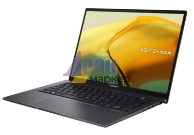 Лаптоп Asus Zenbook UM3402YAR-OLED-KM521W,AMD Ryzen 5 7530U (6-core/12-thread, 16MB cache, up to 4.3 GHz), 14." OLED ,2.8K (2880 x 1800) OLED 16:10 aspect ratio, DDR4 16GB(ON BD.),500 GB PCIEG3 SSD, TPM, Num Pad, Windows 11,Jade Black+ZTE A51 4G, Blue