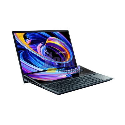 Лаптоп Asus Zenbook Pro Duo 15 OLED UX582ZW-OLED-H941X, Screen Pad Plus, Intel Core i9-12900H 3.8 GHz(24M Cache,up to 5.0 GHz,14 cores),15.6"OLED 4KUHD (3840x2160),Touch,32GB DDR5, 1TB ,RTX 3070 Ti 8GB, WiFi 6.0, Illum.Kb.,Win 11 Pro 64, Blue+ZTE A51 4G,