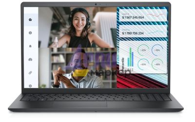 Лаптоп Dell Vostro 3520, Intel Core i7 -1255U (12MB cash up to 4.7 GHz), 15.6" FHD (1920x1080) AG 120Hz WVA 250nits, 16GB DDR4, 2x8GB, 512GB SSD PCIe M.2, Intel Iris Xe Graphics, Cam and Mic, 802.11ac, BG KB, Win 11 Pro, 3Y PS