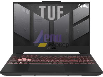 Лаптоп Asus TUF A15 FA507NV-LP020, AMD Ryzen 7 7735HS (8-core/16-thread, 16MB L3 cache, up to 4.7 GHz max boost) , 15.6" FHD AG (1920x1080)144Hz, 16GB DDR5 (2x8 GB), 1TB PCIe 4. RTX 4060  8 GDDR6, Wi-Fi 6(802.11ax), Backlit Chiclet Keyboard 1-Zone RGB, No