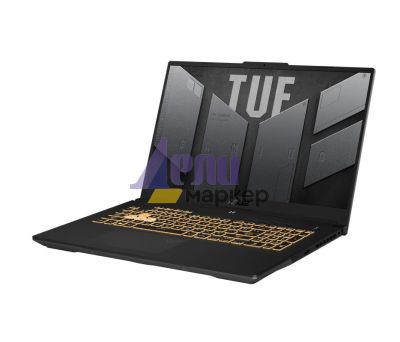 Лаптоп Asus TUF F17 FX707ZC4-HX009, Intel i7-12700H,2.3 GHz, 17.3" FHD (1920x1080)144Hz, 16GB DDR4 3200MHz (2x8 GB), PCIE NVME 512GB , RTX 3050 GDDR6, WiFi 6, RGB Illum. Kbd, no OS, Mecha Gray