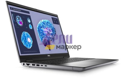 Лаптоп Dell Precision 7680, Intel Core i7-13850HX (30MB, 20 Cores (8P+12E) up to 5.3GHz), 16" FHD+ (1920x1200), WVA AG 500 nits, IR Cam, 32GB, 1x32GB 5600MT/s CAMM, 1TB M.2 PCIe x4 NVMe, NVIDIA RTX 3500 Ada 12GB GDDR6, Wi-Fi 6E, BT, FPR, Backlit, Win 11 P