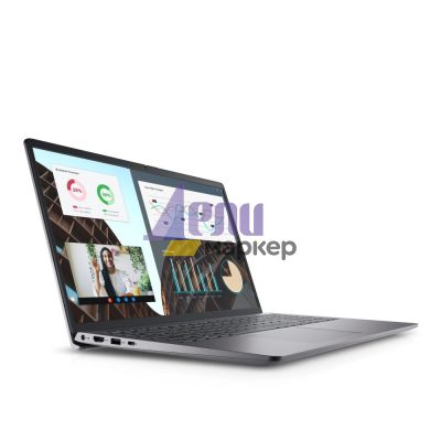 Лаптоп Dell Vostro 3530, Intel Core i7-1355U (12 MB Cache, up to 5.00 GHz), 15.6" FHD (1920x1080) AG 120Hz WVA 250nits,16GB, 2x8GB DDR4, 512GB PCIe M.2, Intel Iris Xe Graphics, HD Cam and Mic, 802.11ac, Backilit KB, Win 11 Pro, Titan Gray Aluminum, 3Y BOS