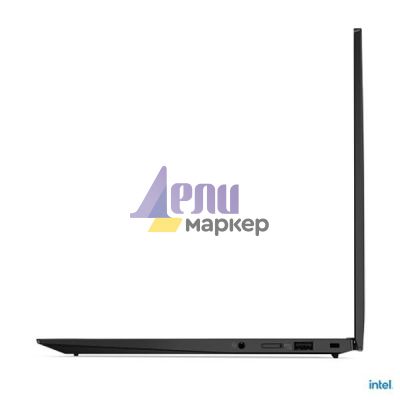 Лаптоп Lenovo ThinkPad X1 Carbon G10 Intel Core i5-1240P (up to 4.4GHz, 12MB), 16GB LPDDR5 5200MHz, 512GB SSD, 14" WUXGA (1920x1200) IPS, AG, Intel Iris Xe Graphics, WLAN, BT, IR&FHD 1080p Cam, Backlit KB, FPR, Black, Win11Pro, 3Y
