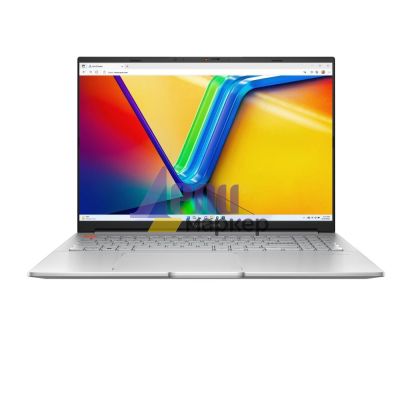 Лаптоп Asus Vivobook Pro OLED, K6602VV-OLED-MX731X,Intel Core i7-13700H 2.4 GHz (24MB Cache, up to 5.0 GHz,), 16" 3.2K (3200 x 2000) OLED 16:10 ,DDR5 16GB (8 GB on BD),1TBPCIEG3 SSD, RTX 4060 8GB, Windows 11 Pro, Cool Silver