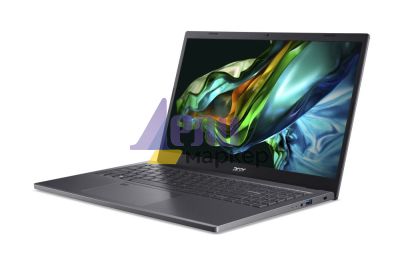 Лаптоп Acer Aspire 5, A515-58M-59XH, Intel Core i5-1335U (1.3GHz up to 4.60GHz, 12MB), 15.6" QHD (2560 x 1440) IPS SlimBezel, 16 GB DDR5, 512GB PCIe NVMe SSD, Intel UMA, Wifi 802.11AX, BT, HD Cam, KB Backlight, Linux, Gray