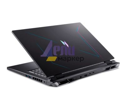Лаптоп Acer Nitro 5, AN17-41-R4C5, Ryzen 7 7840HS (3.80GHz up to 5.10GHz, 24MB), 17.3” QHD (2560x1440) IPS, 165Hz, 16GB DDR5 (1 slot free), 1024GB PCIe SSD, RTX 4060 8GB GDDR6, Wi-Fi 6e, BT 5.1, HD Mic&Cam, RGB Backlit KB, Linux, Black