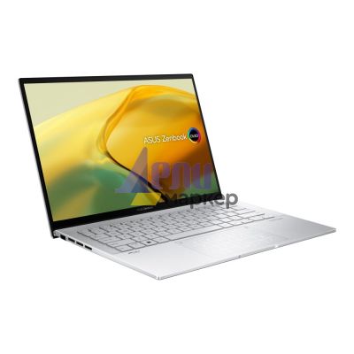 Лаптоп Asus Zenbook OLED UX3402ZA-OLED-KM522W, Inteli5-1240,  1.7 GHz (12M Cache, up to 4.4 GHz, 4P+8E core, 14" 2.8K (2880 x 1800) OLED 16:10, DDR5 16GB(ON BD.),512 GB PCIEG4 SSD, Num Pad, Winows 11, Aqua Celadon