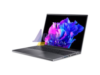 Лаптоп Acer Swift Edge, SFX16-61G-R6A3, AMD Ryzen 9 7940HS (4.0GHz up to 5.2GHz, 16MB), 16" 3.2K OLED 120Hz, WQXGA+ (3200 x 2000), 32GB LPDDR5, 1024GB PCIe SSD, RTX 4050 6GB GDDR6, Micro SD, QHD cam + mic, WIFI 6E BT, Backlit KB, FPR, Win 11 Home, Gray